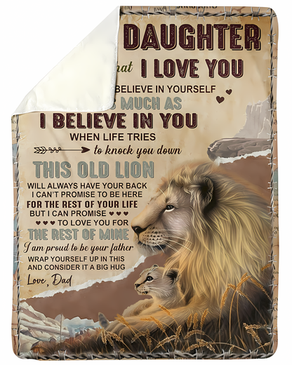 Special Gift For Your Daughter Blanket - From Dad (SKUB11-144)