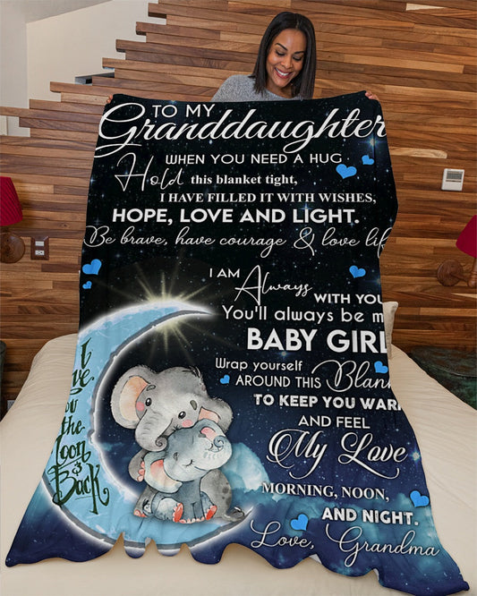 Special Gift For Your Granddaughter Blanket - From Grandma (SKUB06-85)