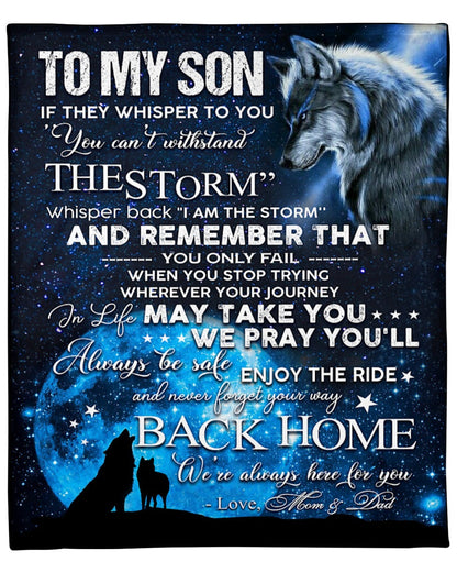 Special blanket for Son - From Dad blanket (SKUB06-95)