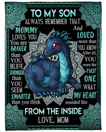 Special Gift For Your Son Blanket - From Mom