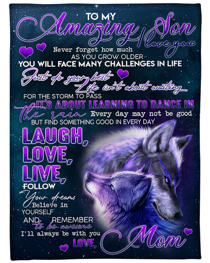 Special blanket for Son - From Mom blanket