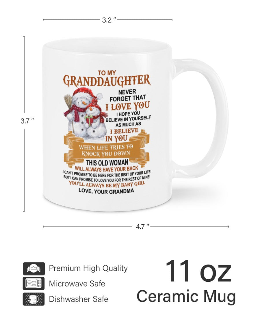 TO GRANDDAUGHTER MUG 03 - GIFT FROM GRANDMA - NINA00