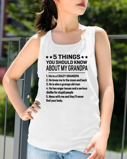 FIVE THINGS YOU SHOULD KNOW ABOUT MY GRANDPA - GIFT FROM GRANDPA - NINA00 (SKU2603-134-00)