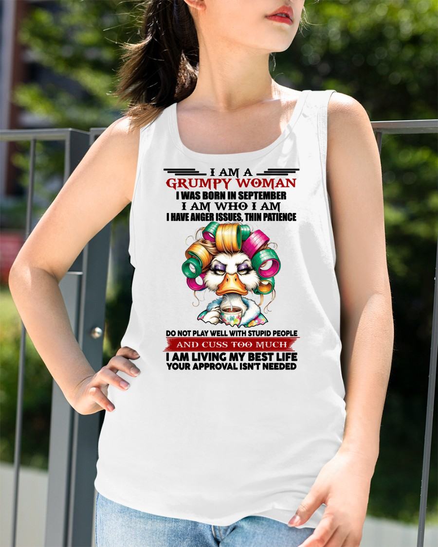 SEPTEMBER - GRUMPY WOMAN - BIRTHDAY SHIRT FOR WOMEN - FMA / NINA09 (SKU26T-01-22-09)