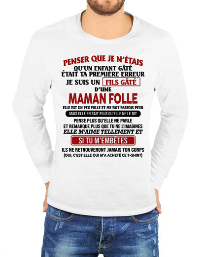 JE SUIS UN FILS GÂTÉ – CADEAU DE MAMAN - fr00 / NINA00 (SKU12-186)