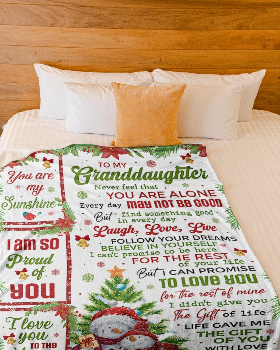 BLANKET FOR GRANDDAUGHTER – COMFORT & WARMTH CHRISTMAS GIFT FROM GRANDPA  Sherpa Fleece Quilt Blanket NINA00 (SKUB10-184)