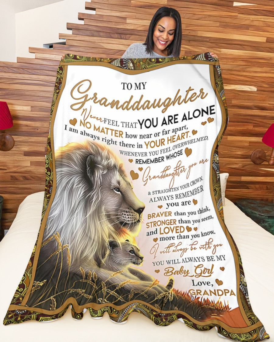 BLANKET FOR GRANDDAUGHTER – COMFORT & WARMTH GIFT FROM GRANDPA  Sherpa Fleece Quilt Blanket NINA00 (SKUB11-54)