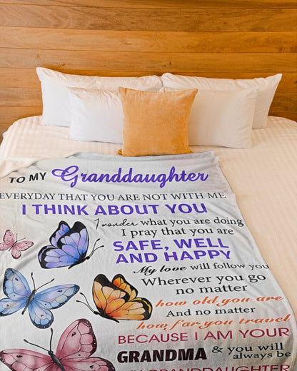 BLANKET FOR GRANDDAUGHTER – COMFORT & WARMTH GIFT FROM GRANDMA  Sherpa Fleece Quilt Blanket NINA00 (SKUB-BLK-GMD1)