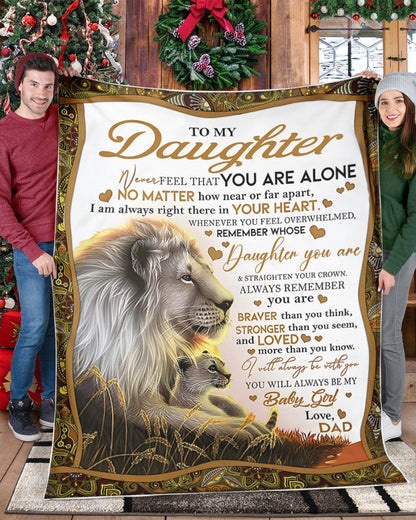 BLANKET FOR DAUGHTER – COMFORT & WARMTH GIFT FROM DAD Sherpa Fleece Quilt Blanket NTTD00 (SKUB11-55)