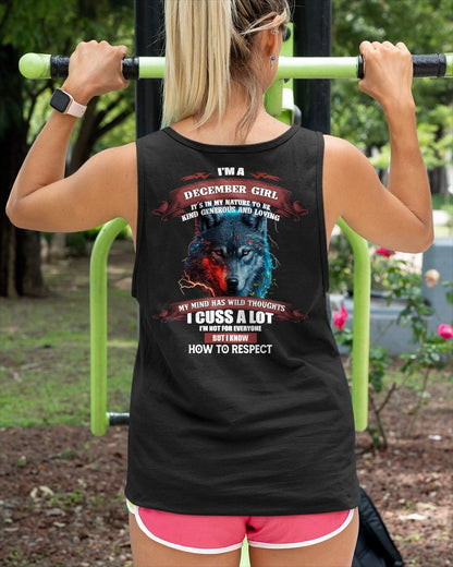 DECEMBER - KIND, GENEROUS AND LOVING GIRL - BIRRTHDAY T-SHIRT FOR WOMAN - FMA / NINA12 (SKU12-300-12)
