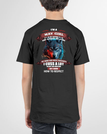 MAY - KIND, GENEROUS AND LOVING GIRL - BIRRTHDAY T-SHIRT FOR WOMAN - FMA / NINA05 (SKU12-300-05)
