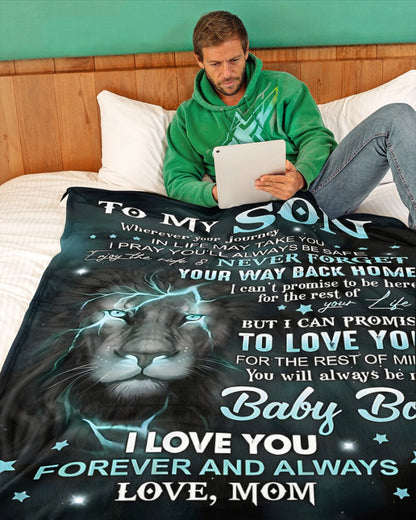 Special Gift For Your Son Blanket - From Mom (SKUB11-64) FULL