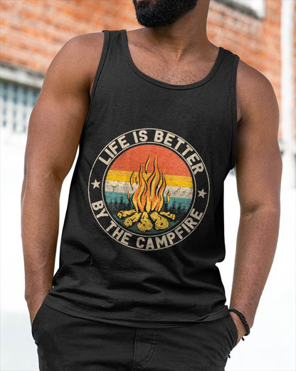 Life is Better by The Campfire Camping Campfire T-Shirt