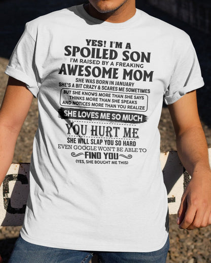 January - Awesome Mom - Perfect Gift For Your Son From Mom - NINA01 (SKU-SPW-01)