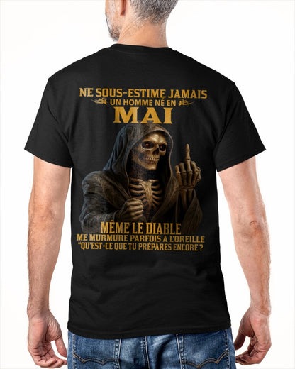 NE SOUS-ESTIME JAMAIS UN HOMME NÉ EN MAI Fr05 NINA05 male (SKU12-305-05)