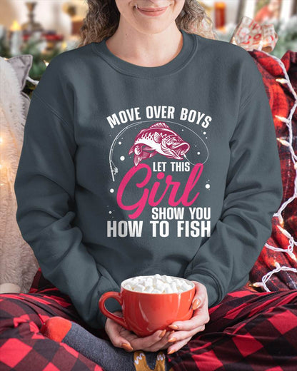 Funny Fishing Design for Girls Women Fisherman Fishing Lover T-Shirt (SKUNINA- F03)