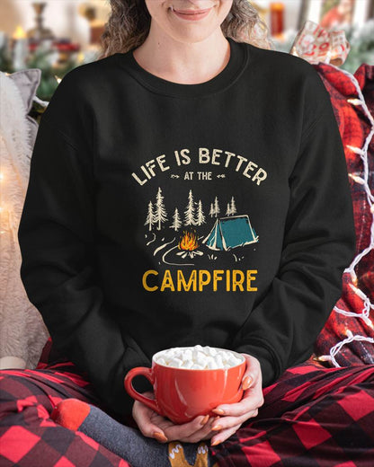 Life Is Better At The Camfire, Funny Camper Camping T-Shirt