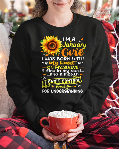 JANUARY - I WAS BORN WITH MY HEART ON MY SLEEVE - FMA - NINA01 (SKU2605-28-01)