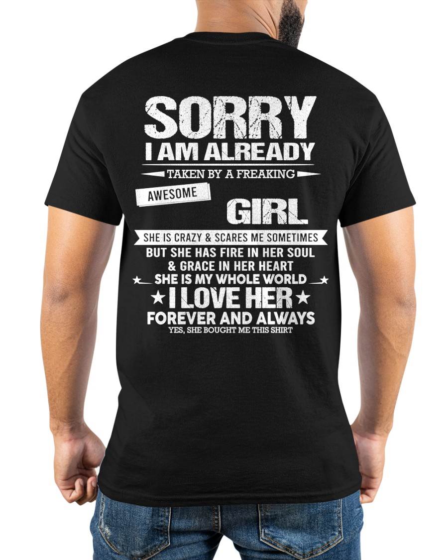 SORRY I AM ALREADY TAKEN BY A FREAKING AWESOME GIRL - FROM WIFE - NINA00 (SKU12-298-00)