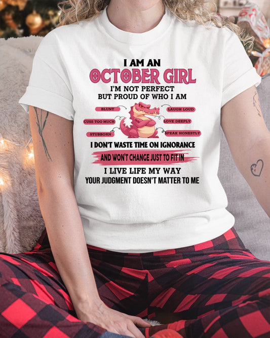 I AM A OCTOBER GIRL FMA NINA10 (SKU09-51-10)