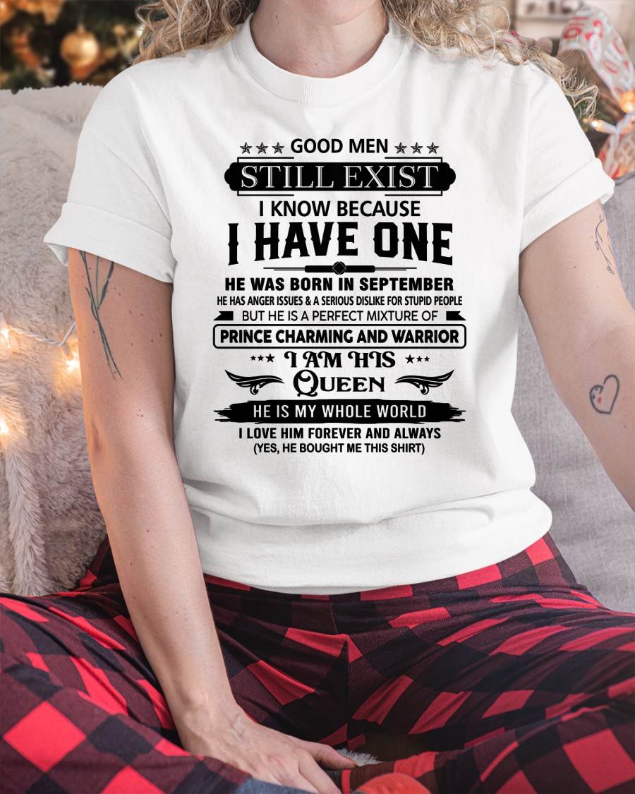 SEPTEMBER - GOOD MEN STILL EXIST I KNOW BECAUSE I HAVE ONE - FROM HUSBAND - NINA09 (SKU12-307-09)