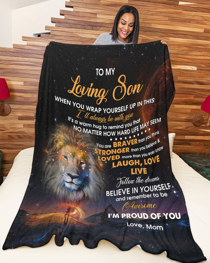 Special Gift For Your Son Blanket - From Mom