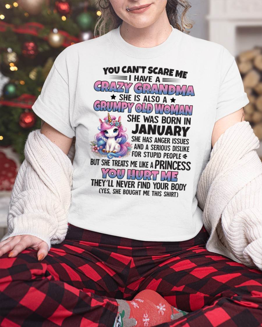 JANUARY - YOU CAN'T SCARE ME - GIFT FROM GRANDMA - NINA01 (SKU09-106-01)