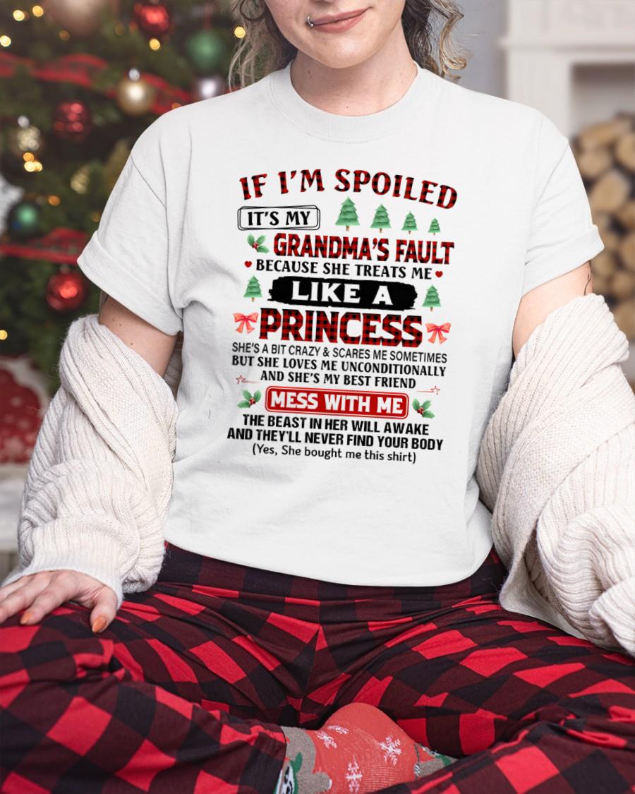 CHRISTMAX T-SHRIT FOR GRANDDAUGHTER - GIFT FROM GRANDMA - NINA00