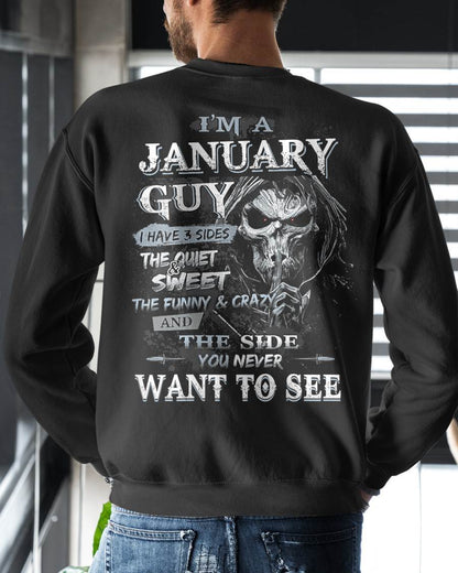 JANUARY - I HAVE 3 SIDES THE QUIET & SWEET THE FUNNY & CRAZY - MAN TEE - NINA01 (SKU07-60-01)
