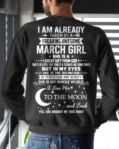 MARCH - SHE IS MY WHOLE WORLD I LOVE HER TO THE MOON AND BACK - FROM WIFE - NINA03 (SKU2602-71-03)