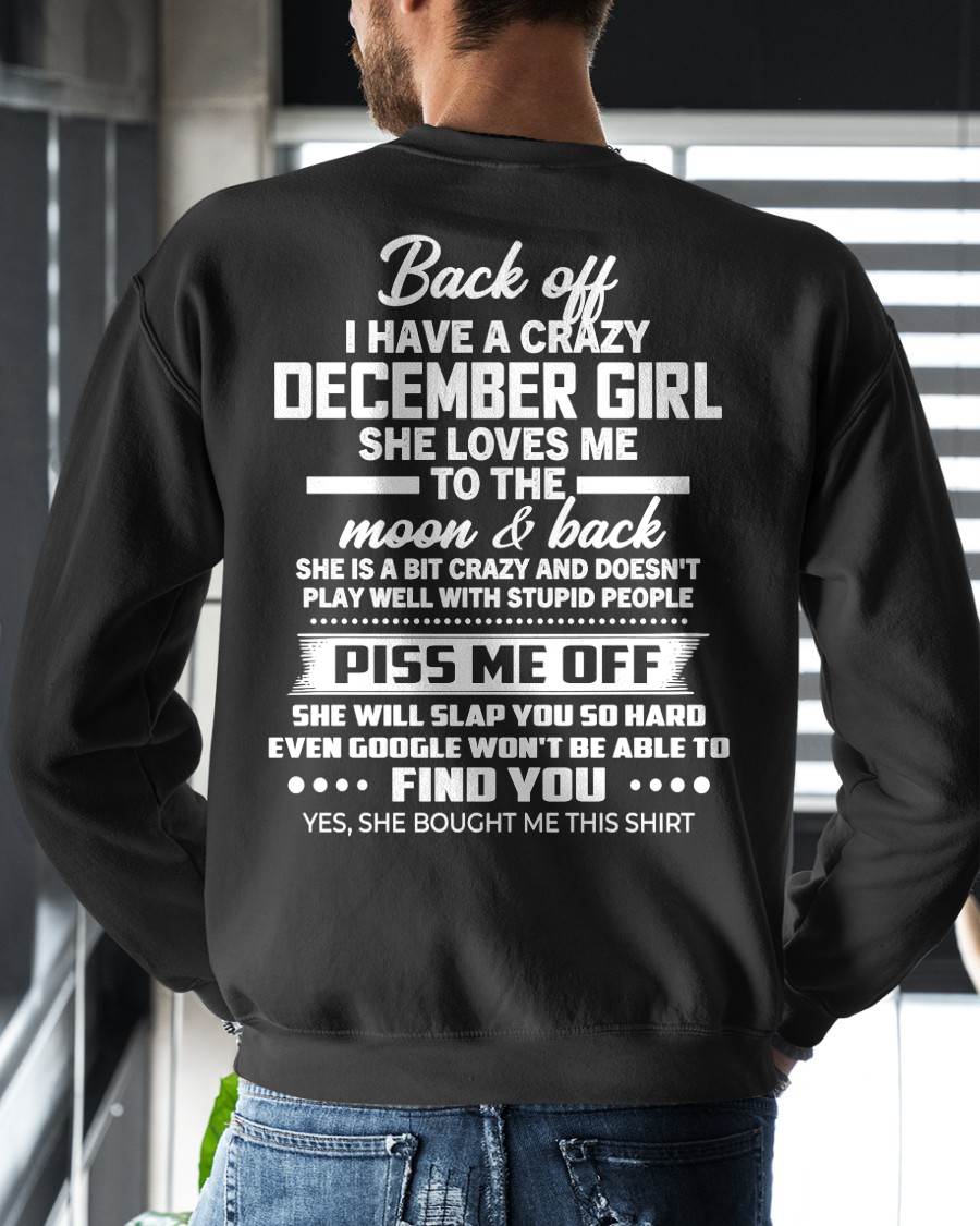 DECEMBER - PISS ME OFF SHE WILL SLAP YOU SO HARD EVEN GOOGLE WON'T BE ABLE TO FIND YOU - FROM WIFE - NINA12 (SKU2603-18-12)