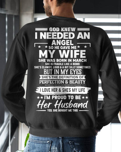 MARCH – IN MY EYES SHE'S THE DEFINITION OF PERFECTION & BEAUTY I LOVE HER & SHE'S MY LIFE – FROM WIFE – NINA03 (SKU26T-01171-03)