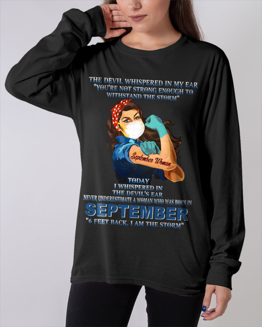 Never Underestimate A Woman Born In September – September Woman “I Am The Storm” - FMA / NINA09 (SKU12-322-09)