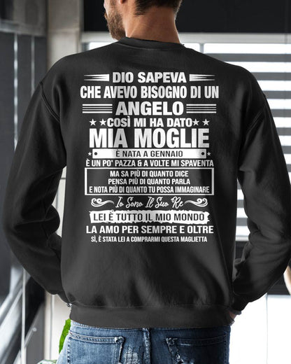 GENNAIO - LEI È TUTTO IL MIO MONDO - regalo perfetto per tuo marito - ITA/NINA01 (SKU2606-248-01)