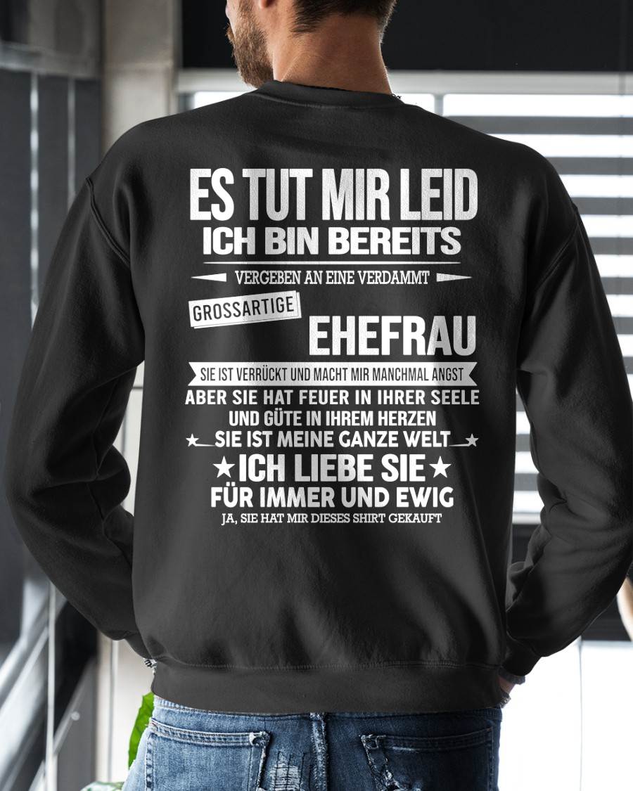ICH BIN BEREITS AN EINE VERDAMMT GROSSARTIGE EHEFRAU VERGEBEN- Das perfekte Geschenk für Ihren Ehemann - GER/NINA00 (SKU2606-183-00)