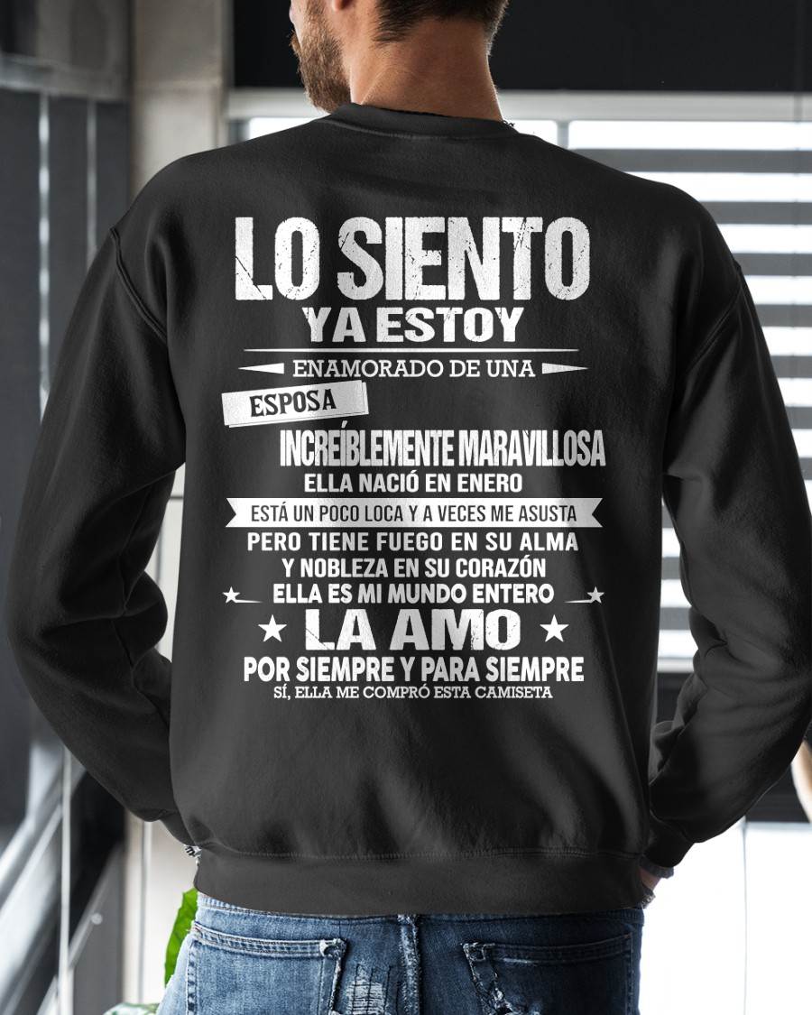 ENERO - YA ESTOY ENAMORADO DE UNA ESPOSA INCREÍBLEMENTE MARAVILLOSA - Regalo especial para tu novio o esposo - NINA01 (SKU2605-328-01)