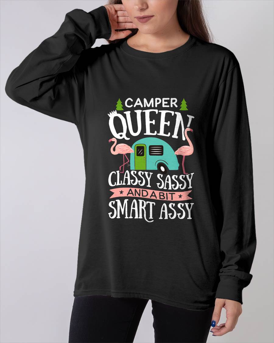 Camper Queen Classy Sassy Smart Funny T-Shirt