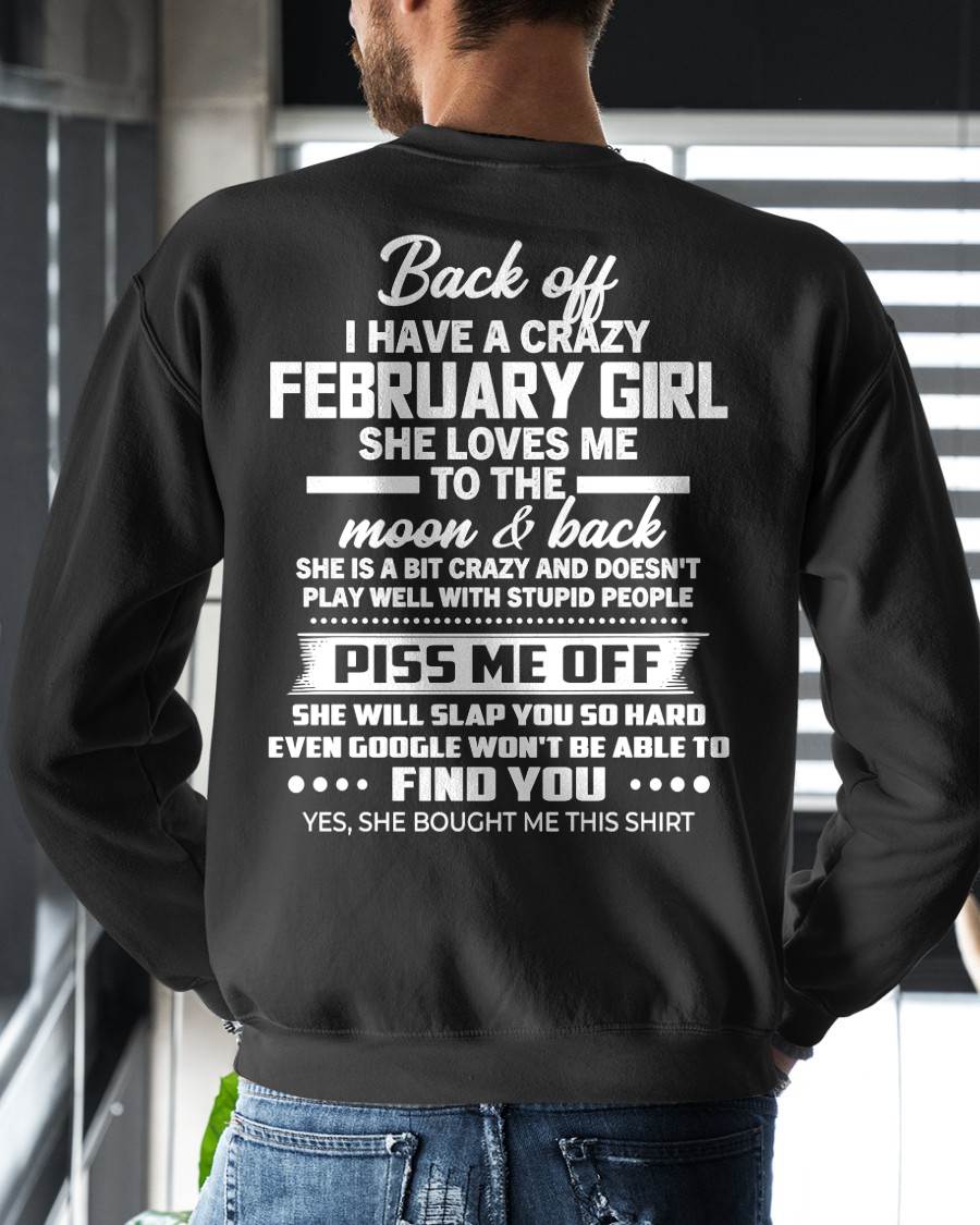 FEBRUARY - PISS ME OFF SHE WILL SLAP YOU SO HARD EVEN GOOGLE WON'T BE ABLE TO FIND YOU - FROM WIFE - NINA02 (SKU2603-18-02)
