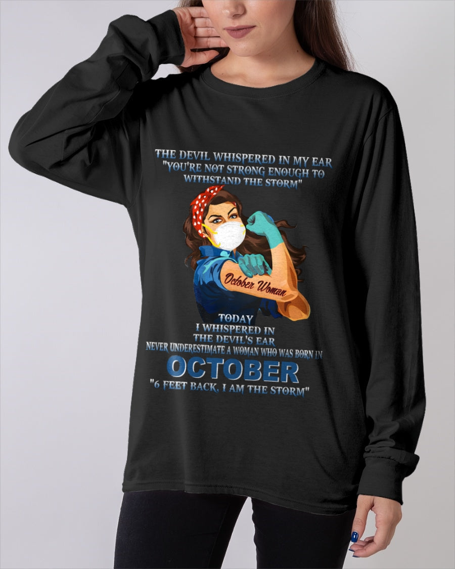 Never Underestimate A Woman Born In October – October Woman “I Am The Storm” - FMA / NINA10 (SKU12-322-10)