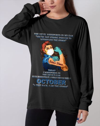 Never Underestimate A Woman Born In October – October Woman “I Am The Storm” - FMA / NINA10 (SKU12-322-10)