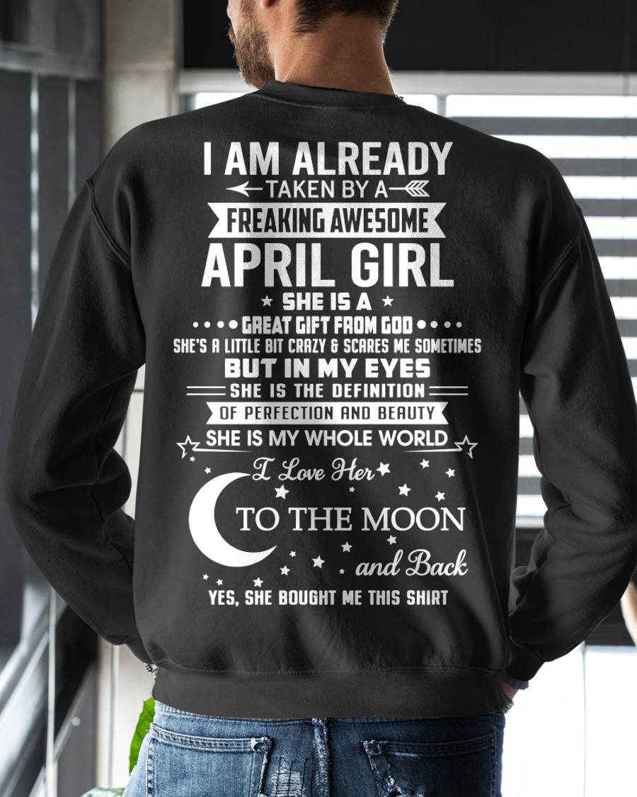 APRIL - SHE IS MY WHOLE WORLD I LOVE HER TO THE MOON AND BACK - FROM WIFE - NINA04 (SKU2602-71-04)