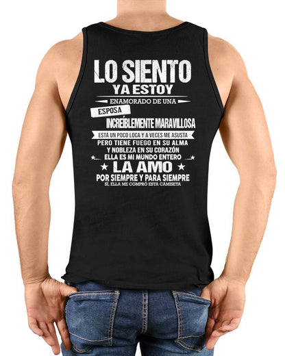YA ESTOY ENAMORADO DE UNA ESPOSA INCREÍBLEMENTE MARAVILLOSA - Regalo especial para tu novio o esposo - NINA00 (SKU2605-328-00)