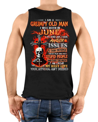 JUNE – I DO NOT PLAY WELL WITH STUPID PEOPLE AND I CUSS TOO MUCH – MAN TEE - NINA06 (SKU12-319-06)