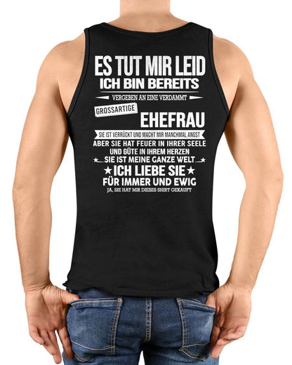 ICH BIN BEREITS AN EINE VERDAMMT GROSSARTIGE EHEFRAU VERGEBEN- Das perfekte Geschenk für Ihren Ehemann - GER/NINA00 (SKU2606-183-00)