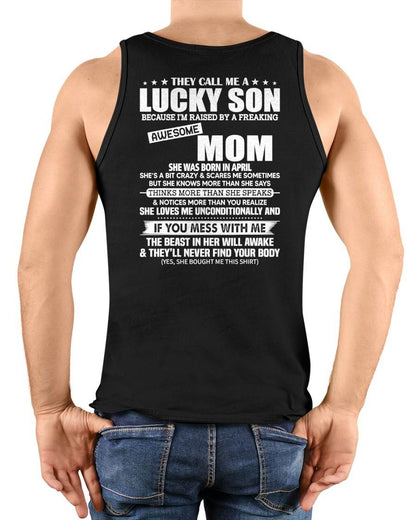 APRIL - THEY CALL ME A LUCKY SON - Gift For Son From Mom - NINA04 (SKU2610-444-04)