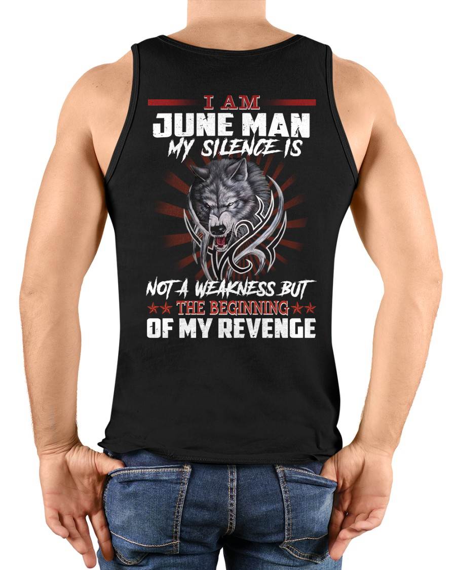 JUNE - MY SILENCE IS NOT A WEAKNESS BUT THE BEGINNING OF MY REVENGE - MAN TEE - NINA06 (SKU26T-01158-06)