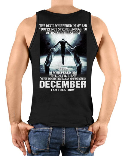 DECEMBER – YOU ARE NOT STRONG ENOUGH TO WITHSTAND THE STORM – MAN TEE - NINA12 (SKU08-35-12)