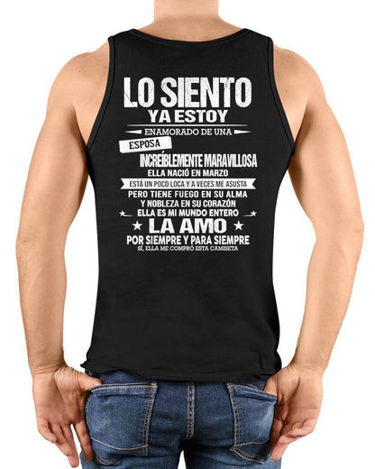 MARZO - YA ESTOY ENAMORADO DE UNA ESPOSA INCREÍBLEMENTE MARAVILLOSA - Regalo especial para tu novio o esposo - NINA03 (SKU2605-328-03)