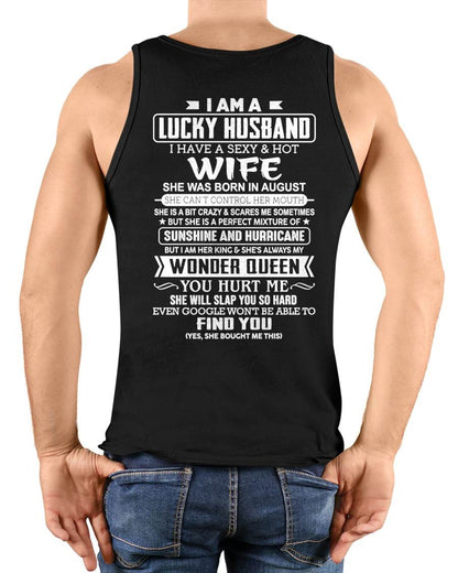 AUGUST - I AM A LUCKY HUSBAND I HAVE A SEXY & HOT WIFE  - FROM WIFE - NINA08 (SKU12-316-08)