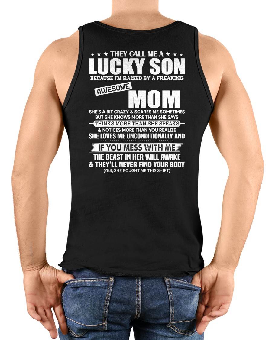 THEY CALL ME A LUCKY SON - Gift For Son From Mom - NINA00 (SKU2610-444-00)